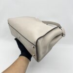 Fendi Peekaboo Medium Light Grey Bordeaux SHW