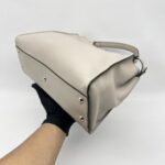 Fendi Peekaboo Medium Light Grey Bordeaux SHW