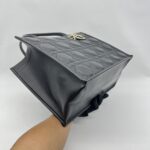 Dior Medium Book Tote Macrocannage Calfskin Black GHW