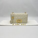 Dior Medium Caro White Gold Hardware