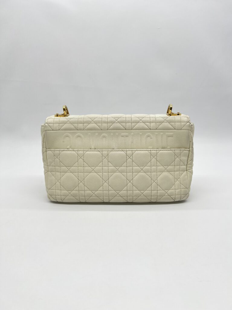 Dior Medium Caro White Gold Hardware