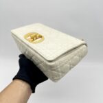 Dior Medium Caro White Gold Hardware