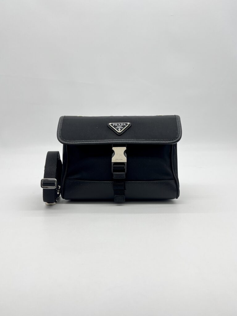 Prada Smartphone Case Re-nylon Tessuto Saffiano Black SHW