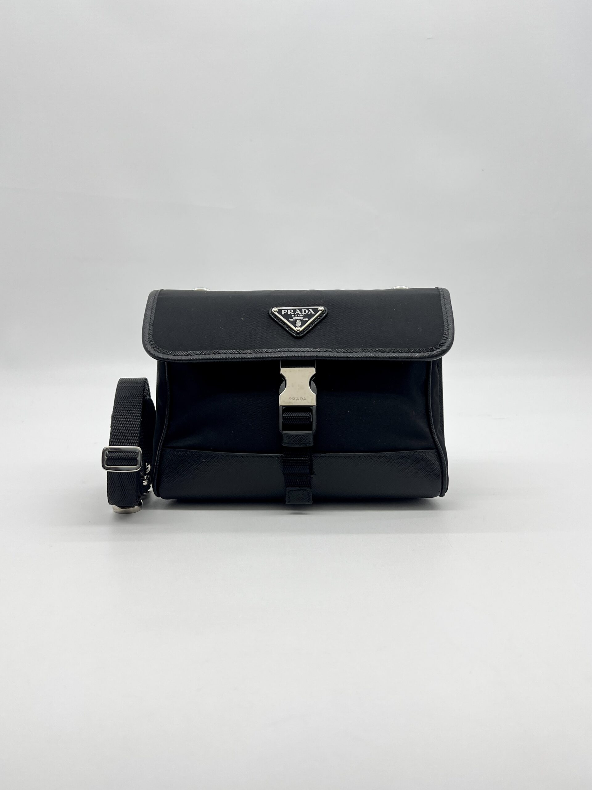 Prada Smartphone Case Re-nylon Tessuto Saffiano Black SHW