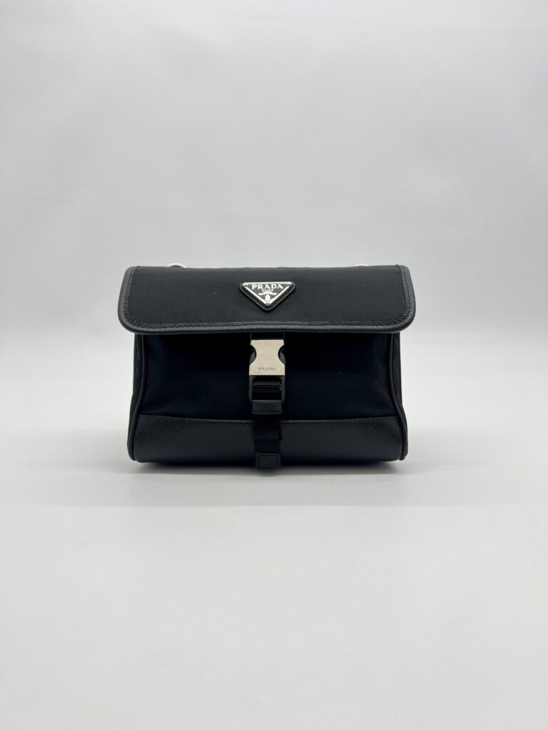 Prada Smartphone Case Re-nylon Tessuto Saffiano Black SHW