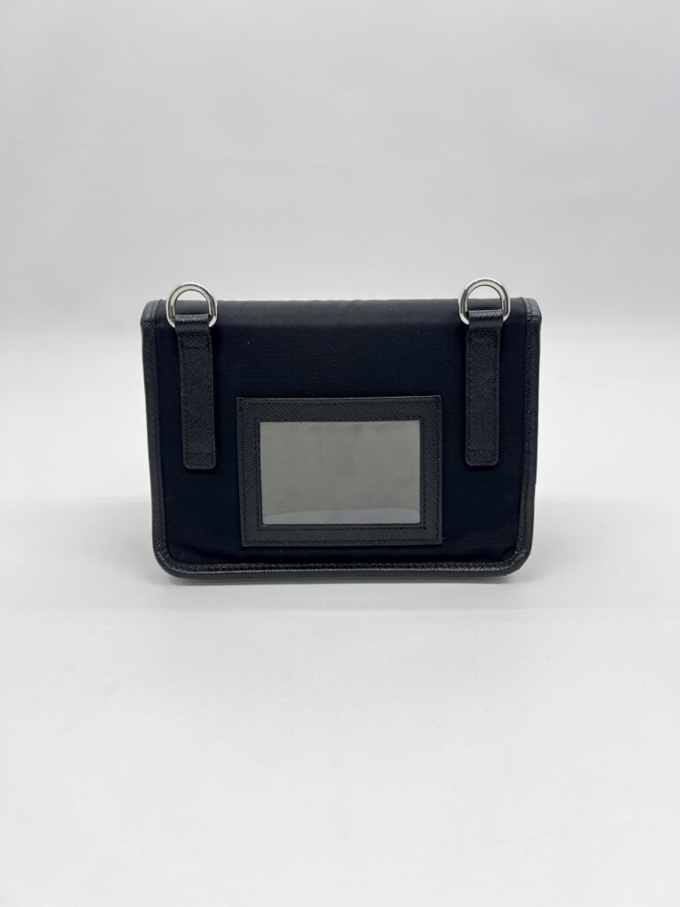 Prada Smartphone Case Re-nylon Tessuto Saffiano Black SHW
