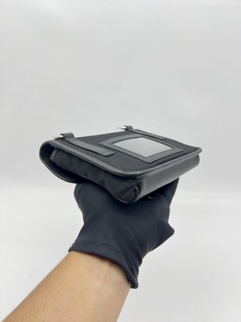 Prada Smartphone Case Re-nylon Tessuto Saffiano Black SHW
