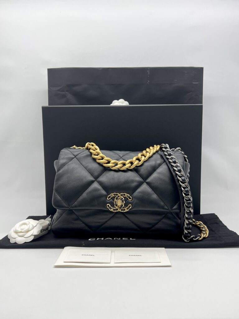 Chanel C19 Large Lambskin Black