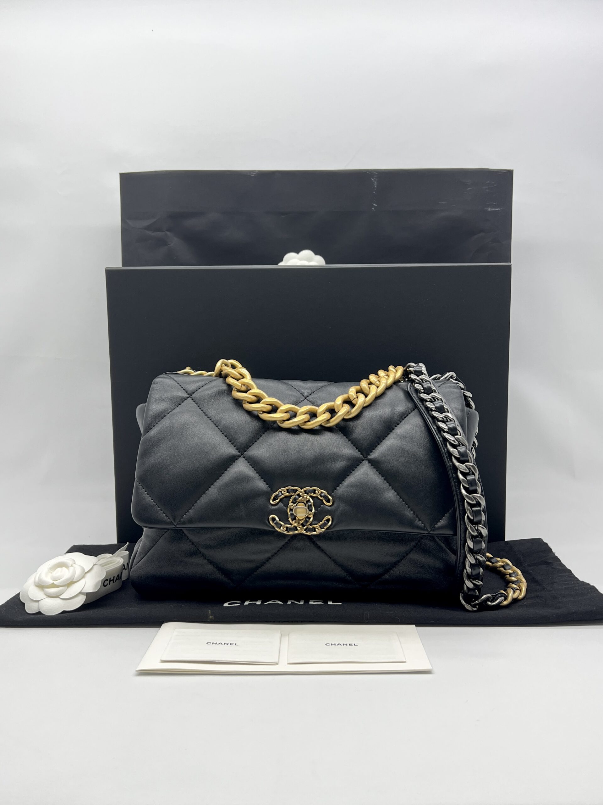 Chanel C19 Large Lambskin Black