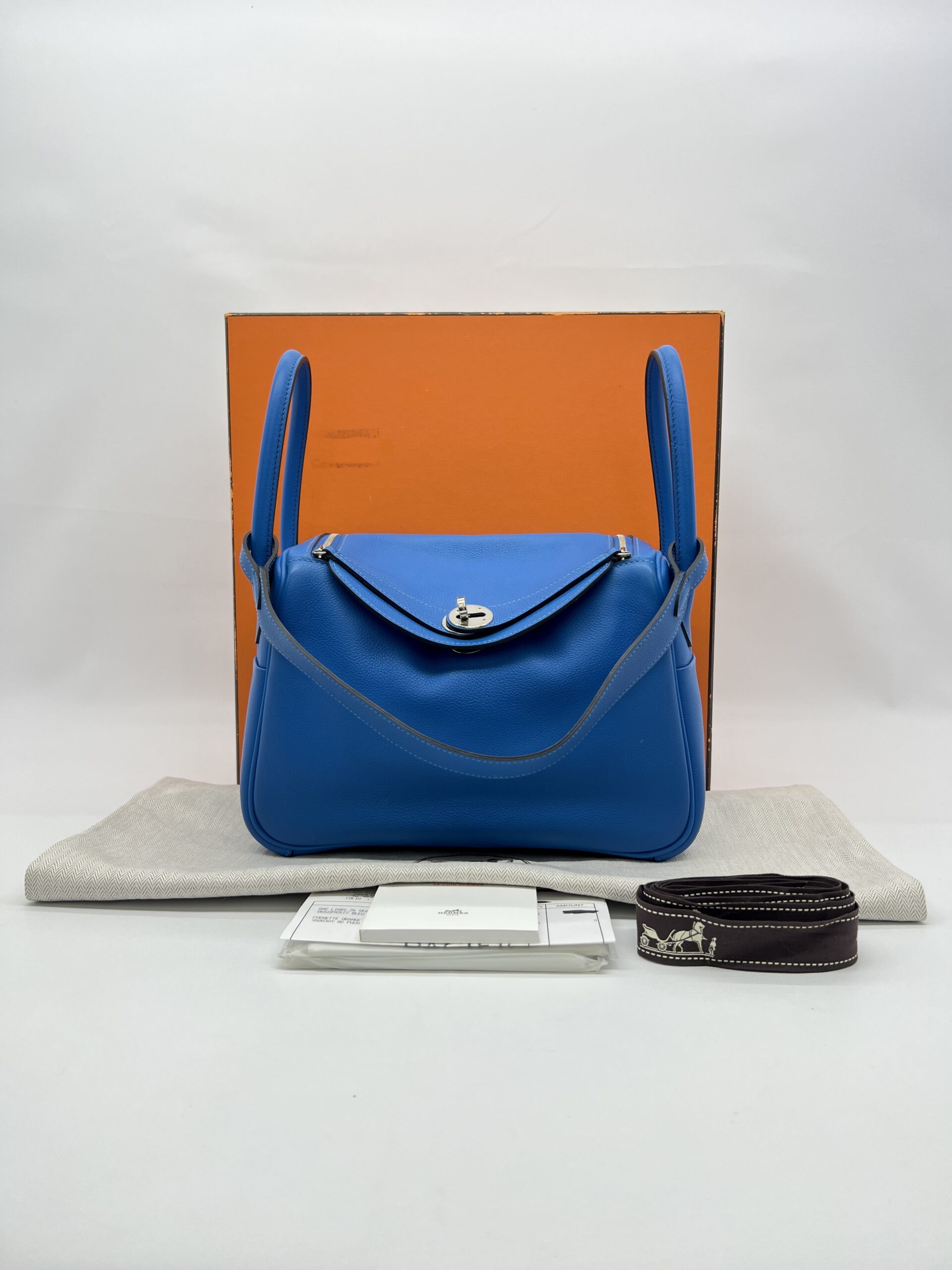 Hermes Lindy 26 Evercolor Bleu Hydra PHW