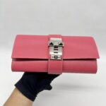 Hermes Pochette Medor 23 Tadelakt Rose Lipstick PHW