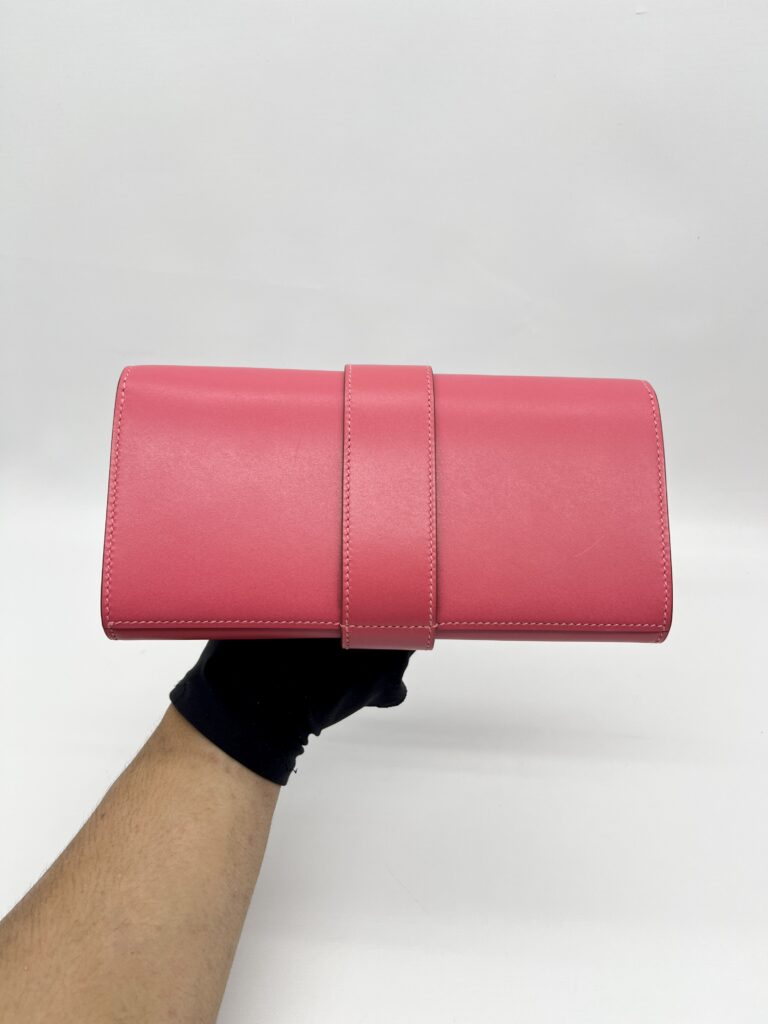 Hermes Pochette Medor 23 Tadelakt Rose Lipstick PHW