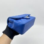 Chanel Mini Rectangular Lambskin Blue GHW