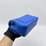 Chanel Mini Rectangular Lambskin Blue GHW