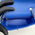 Chanel Mini Rectangular Lambskin Blue GHW