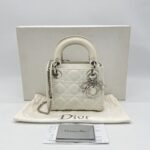 Dior Lady Dior Mini White SHW