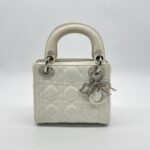Dior Lady Dior Mini White SHW