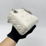 Dior Lady Dior Mini White SHW