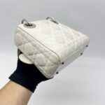 Dior Lady Dior Mini White SHW