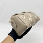 Louis Vuitton Speedy Bandou 20 Monogram Empreinte Tourterelle Creme GHW