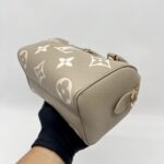 Louis Vuitton Speedy Bandou 20 Monogram Empreinte Tourterelle Creme GHW