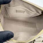 Louis Vuitton Speedy Bandou 20 Monogram Empreinte Tourterelle Creme GHW