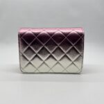 Chanel Mini Flap Bag Iridescent Pink Silver GHW