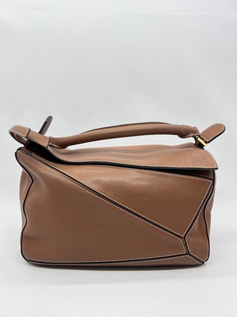 Loewe Puzzle Medium Tan GHW