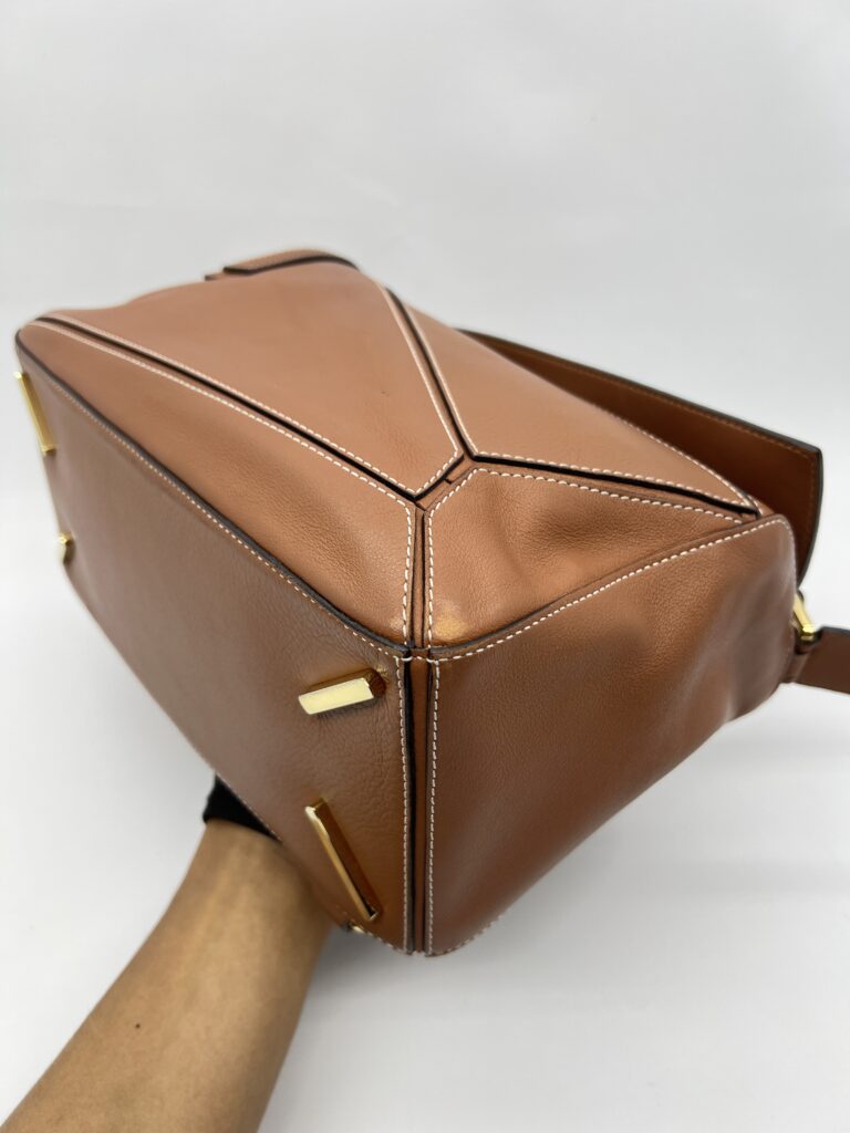 Loewe Puzzle Medium Tan GHW