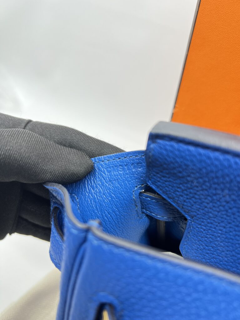 Hermes Birkin 25 Togo Bleu Zellige Gold Hardware