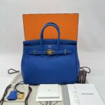 Hermes Birkin 25 Togo Bleu Zellige Gold Hardware