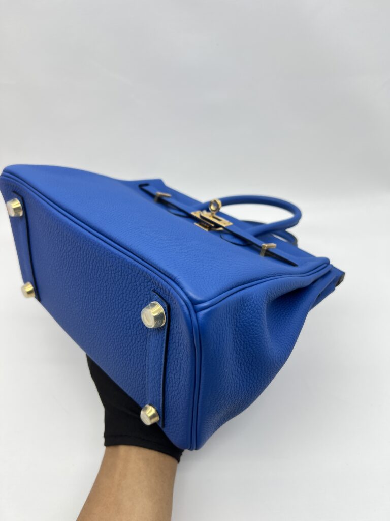 Hermes Birkin 25 Togo Bleu Zellige Gold Hardware