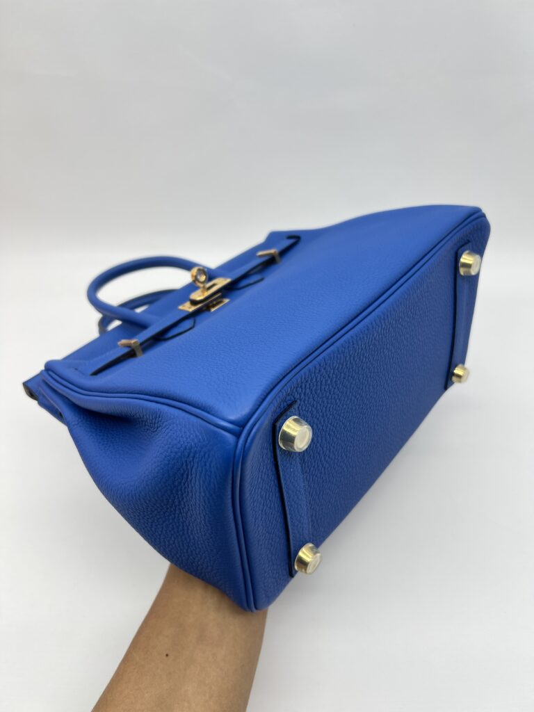 Hermes Birkin 25 Togo Bleu Zellige Gold Hardware