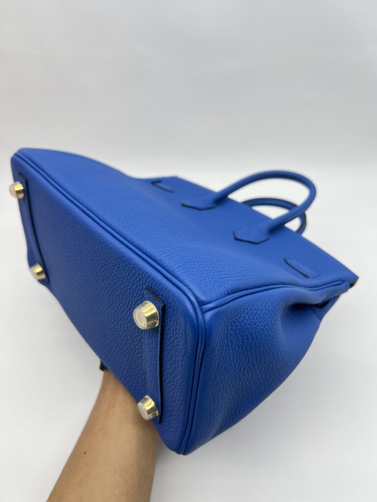Hermes Birkin 25 Togo Bleu Zellige Gold Hardware