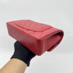 Chanel Classic Small D Flap Caviar Red GHW