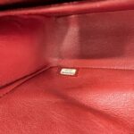 Chanel Classic Small D Flap Caviar Red GHW