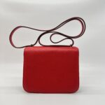 Hermes Constance 18 Evercolor Rouge De Coeur/Rouge VIF PBHW