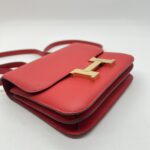 Hermes Constance 18 Evercolor Rouge De Coeur/Rouge VIF PBHW
