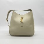 Saint Laurent Hobo LE 5 A 7 Supple Small Ivory GHW