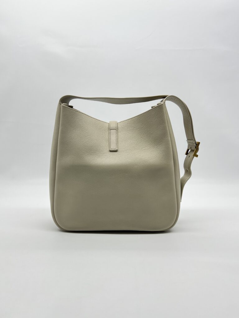 Saint Laurent Hobo LE 5 A 7 Supple Small Ivory GHW