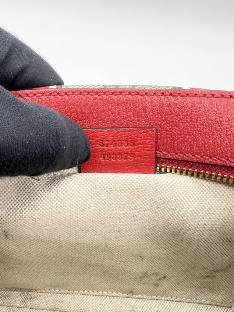 Gucci Apple Camera Bag Canvas Supreme Red GHW