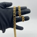 Celine Triomphe Gourmette Necklace Gold