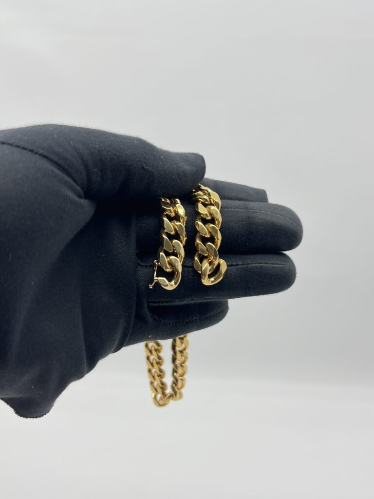 Celine Triomphe Gourmette Necklace Gold