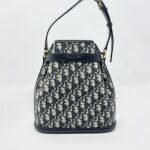 Dior Medium C’est Bag Canvas Blue Oblique GHW