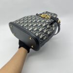 Dior Medium C’est Bag Canvas Blue Oblique GHW