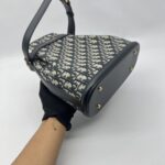 Dior Medium C’est Bag Canvas Blue Oblique GHW