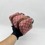Gucci Mini Boston Bag GG Canvas Pink Brown