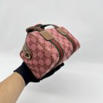 Gucci Mini Boston Bag GG Canvas Pink Brown