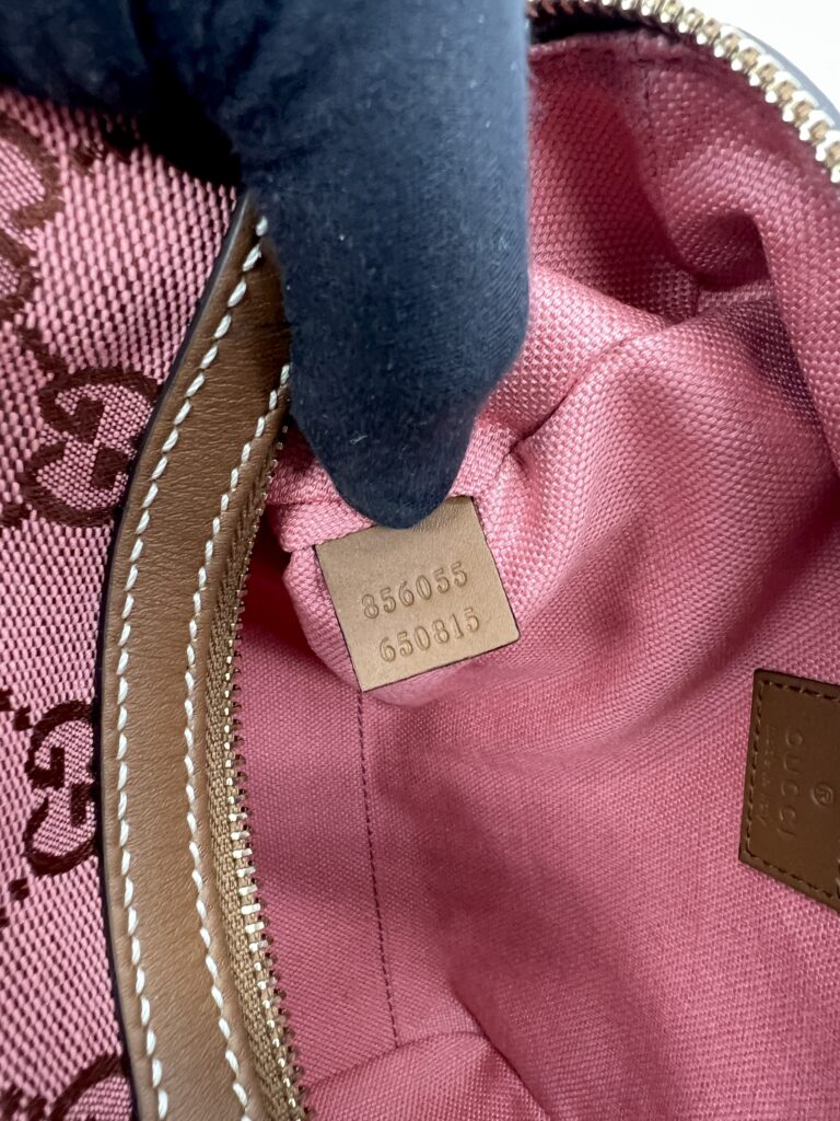 Gucci Mini Boston Bag GG Canvas Pink Brown
