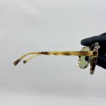 Gucci Aviator Sunglasses Green Lens Brown